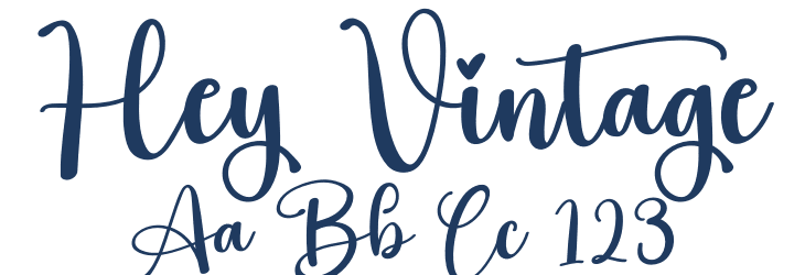 Hey Vintage Font Preview