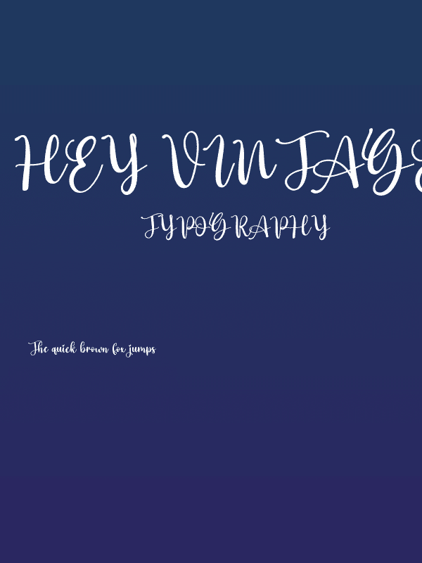 Hey Vintage Poster