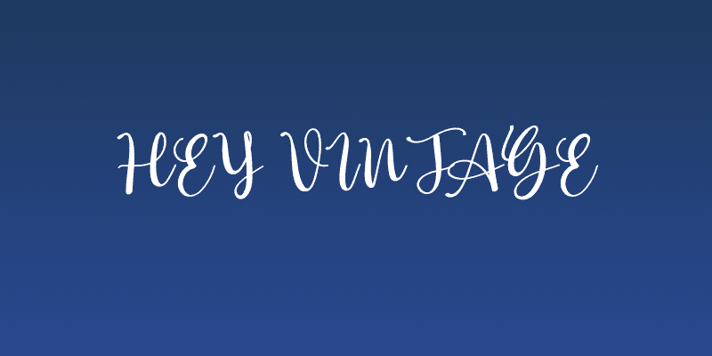 Hey Vintage Social Header