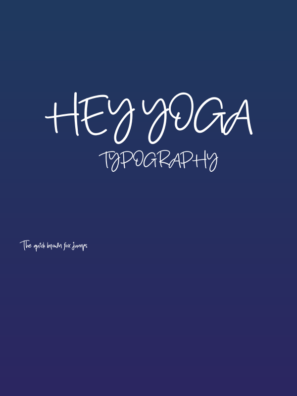 Hey Yoga Poster