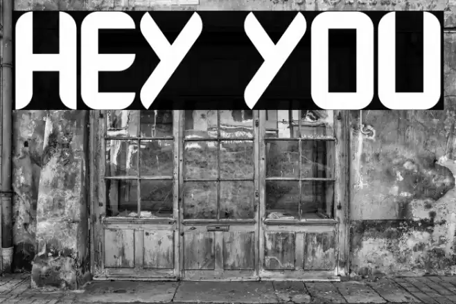 Hey You Font examples