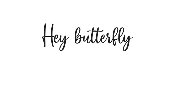 Hey butterfly Logo