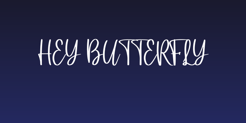 Hey butterfly Social Header