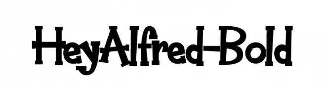 HeyAlfred-Bold  Frei Schriftart Herunterladen