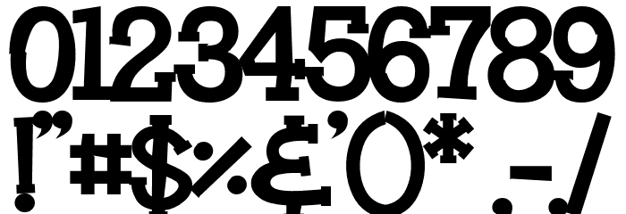 HeyAlfred-Bold Font OTHER CHARS