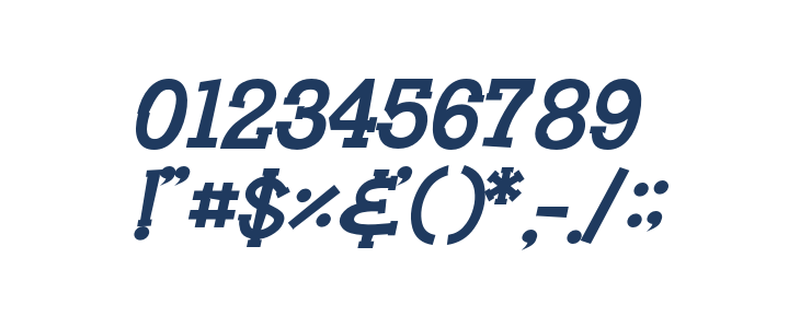 HeyAlfred-BoldItalic Other Characters