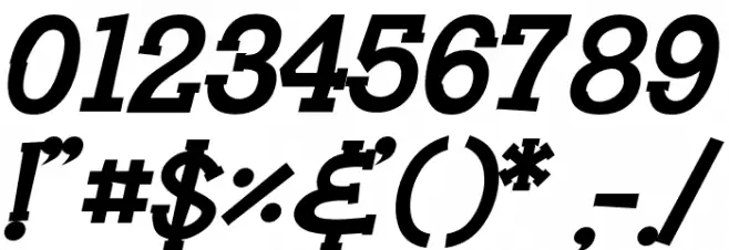 HeyAlfred-BoldItalic Font OTHER CHARS