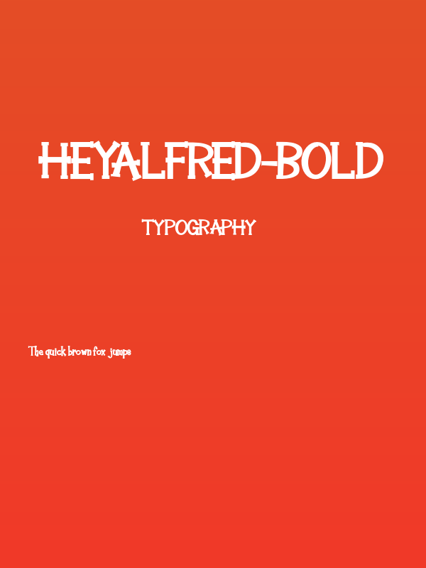 HeyAlfred-Bold Poster