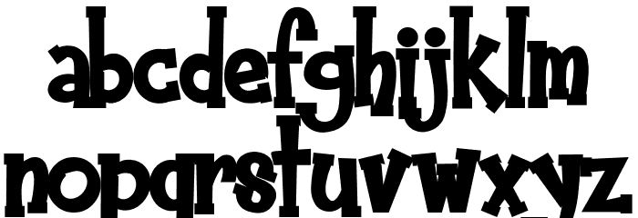 HeyAlfred-Bold Font LOWERCASE