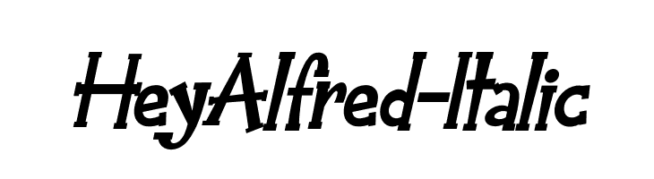 HeyAlfred-Italic  免费字体下载