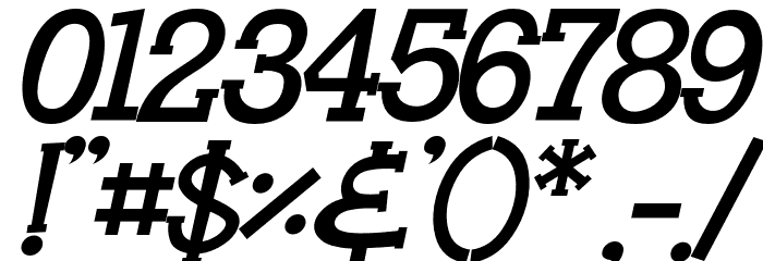 HeyAlfred-Italic Font OTHER CHARS