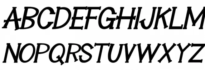 HeyAlfred-Italic Polices MAJUSCULES