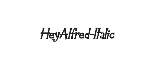 HeyAlfred-Italic Logo