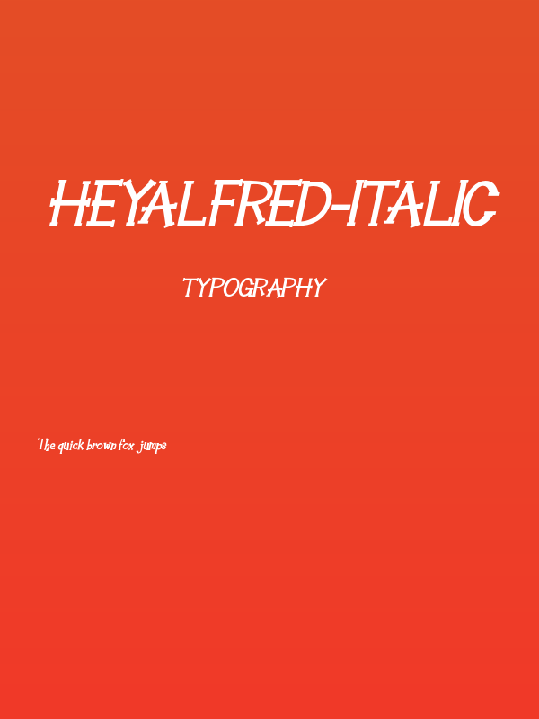 HeyAlfred-Italic Poster