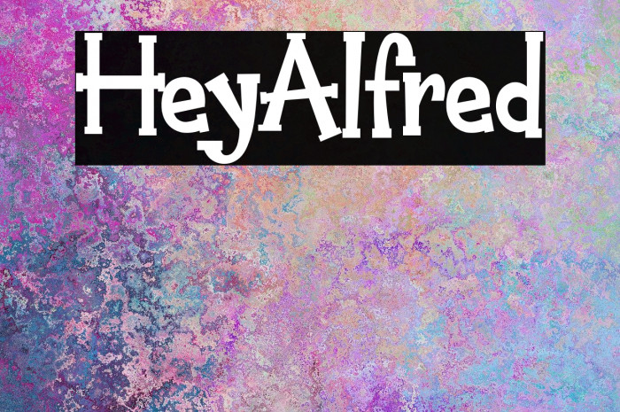 HeyAlfred Font examples