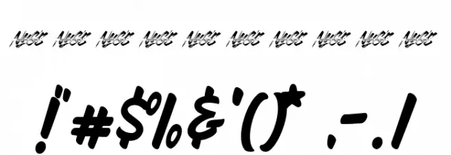 HeyBrights Regular Font Alte caractere