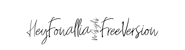 HeyFonallia-FreeVersion  Frei Schriftart Herunterladen