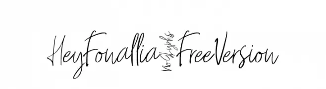 HeyFonallia-FreeVersion  Free Fonts Download