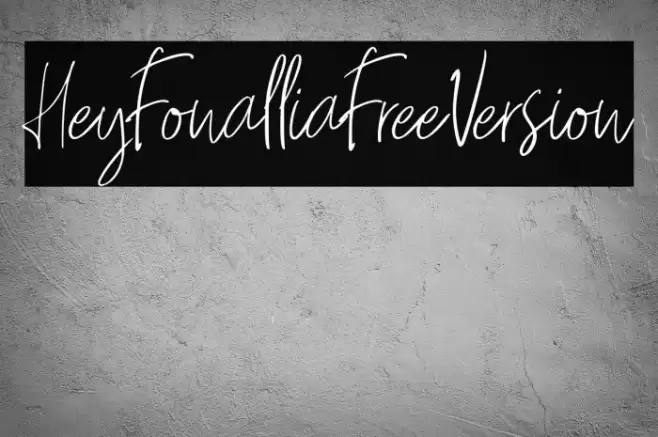 HeyFonallia-FreeVersion Font examples