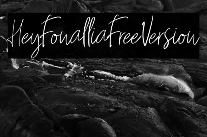 HeyFonallia-FreeVersion Font examples
