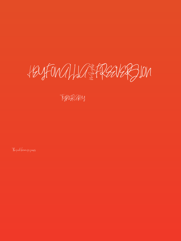 HeyFonallia-FreeVersion Poster