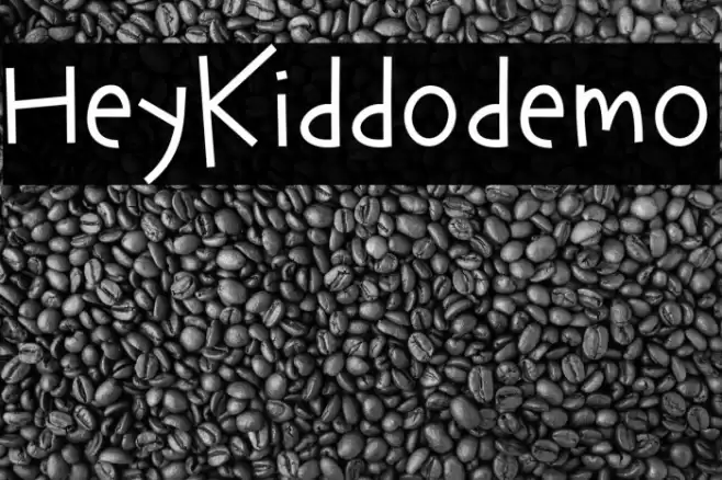 HeyKiddodemo Font examples