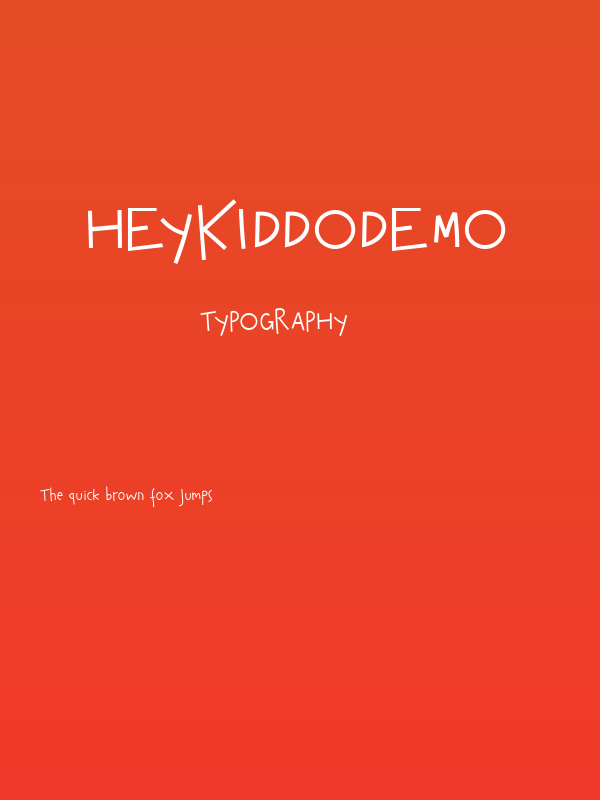 HeyKiddodemo Poster