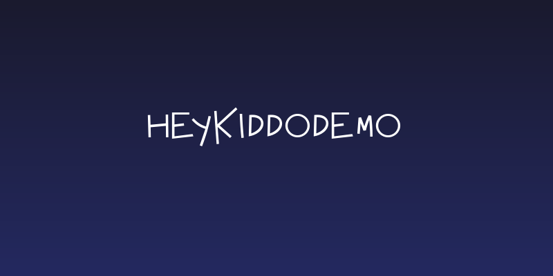 HeyKiddodemo Social Header