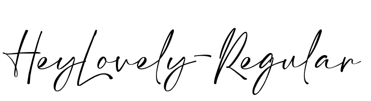 HeyLovely-Regular  Descarca Fonturi Gratis