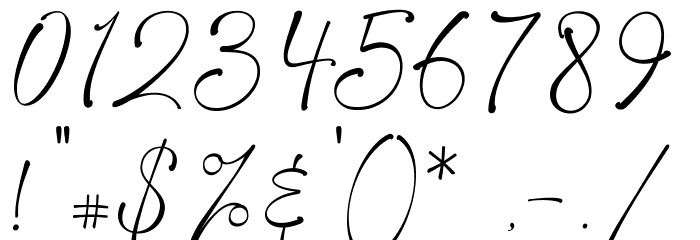HeyLovely-Regular Font OTHER CHARS