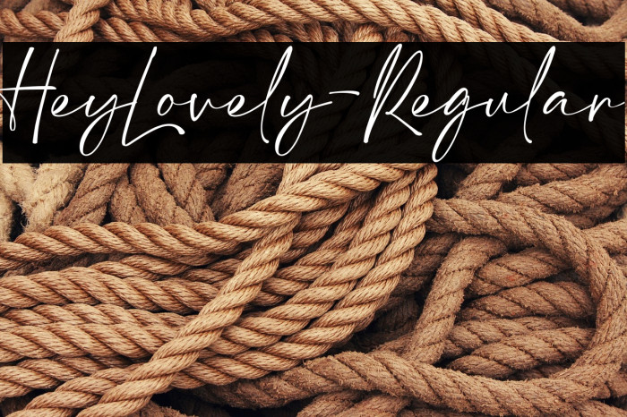 HeyLovely-Regular Example 2