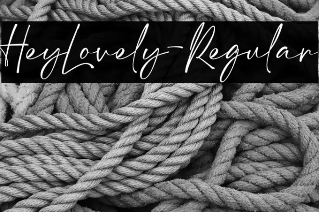 HeyLovely-Regular Font examples