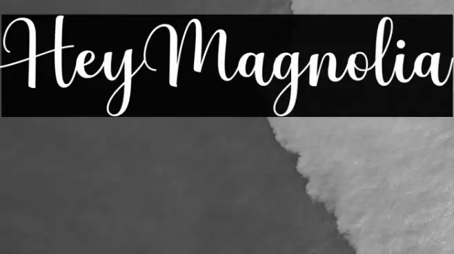 HeyMagnolia Font examples
