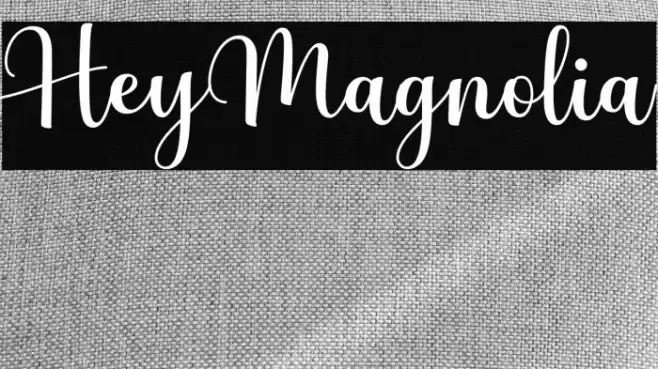 HeyMagnolia Font examples