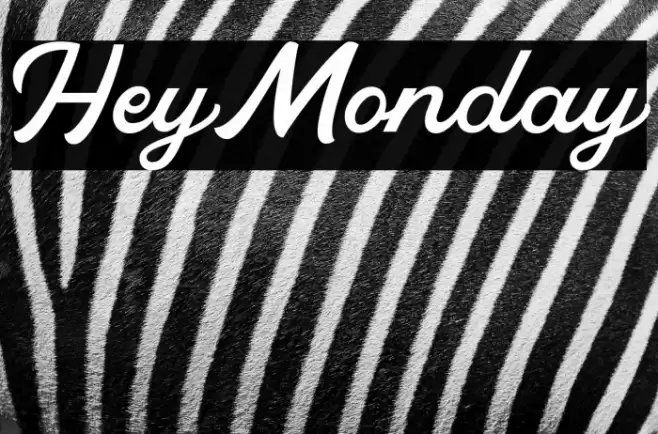 HeyMonday フォント examples