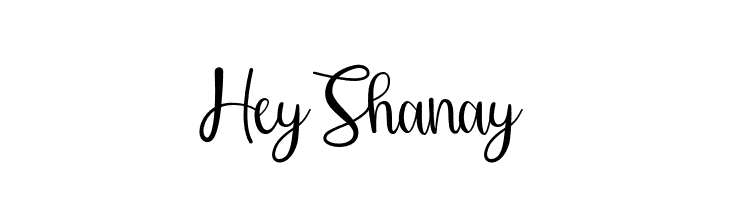 HeyShanay  नि: शुल्क फ़ॉन्ट्स डाउनलोड