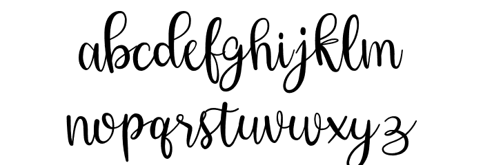 HeyShanay Font LOWERCASE