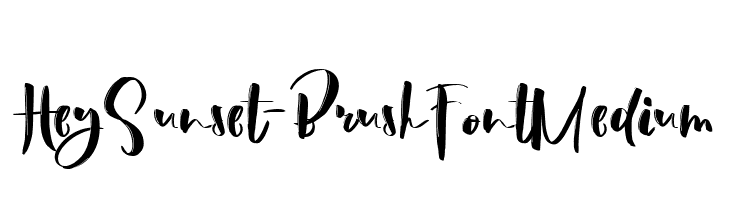 HeySunset-BrushFontMedium  font caratteri gratis