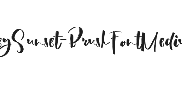HeySunset-BrushFontMedium Logo