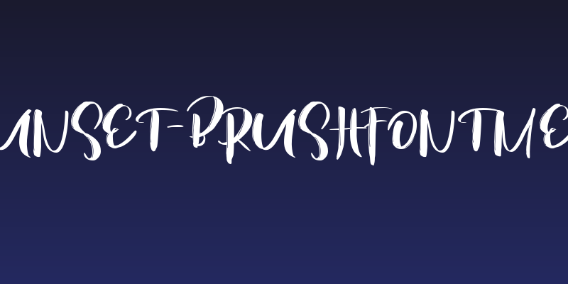 HeySunset-BrushFontMedium Social Header