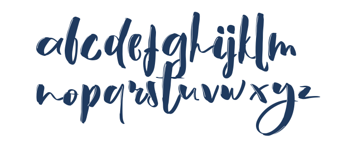 HeySunset-BrushFontMedium Lowercase