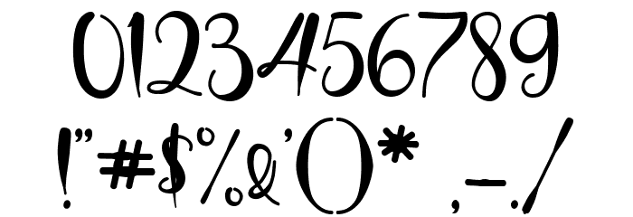 HeySweety Font OTHER CHARS