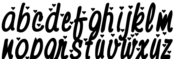 HeyValentine Font LOWERCASE