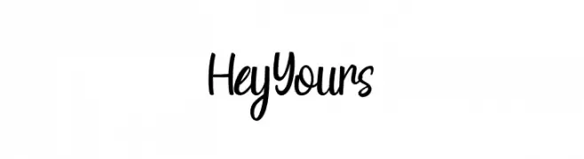 HeyYours  font caratteri gratis