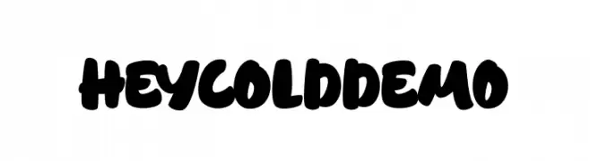 HeycoldDEMO  font caratteri gratis