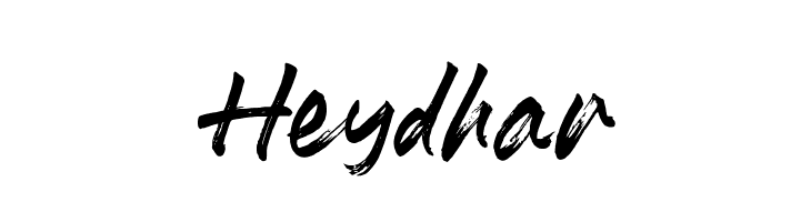 Heydhar Schriftart