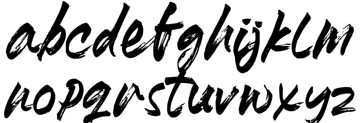 Heydhar Schriftart Kleinbuchstaben