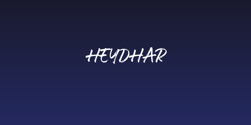 Heydhar Social Header