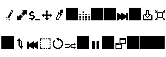 Heydings Controls Font LOWERCASE
