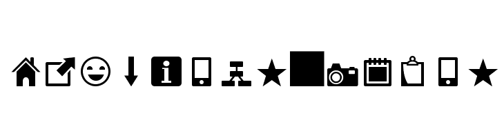 Heydings Icons  Frei Schriftart Herunterladen